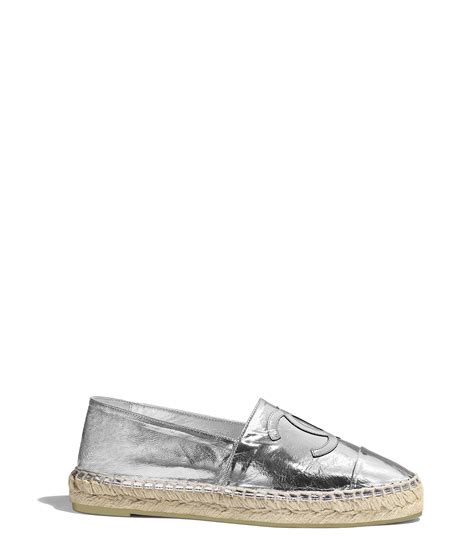 chanel silver espadrilles|espadrilles Chanel shop.